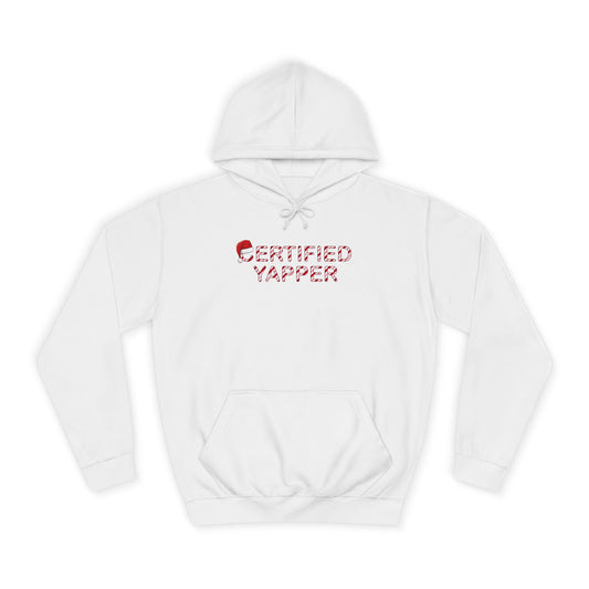 Certified Yapper Christmas Candy Cane Hoodie